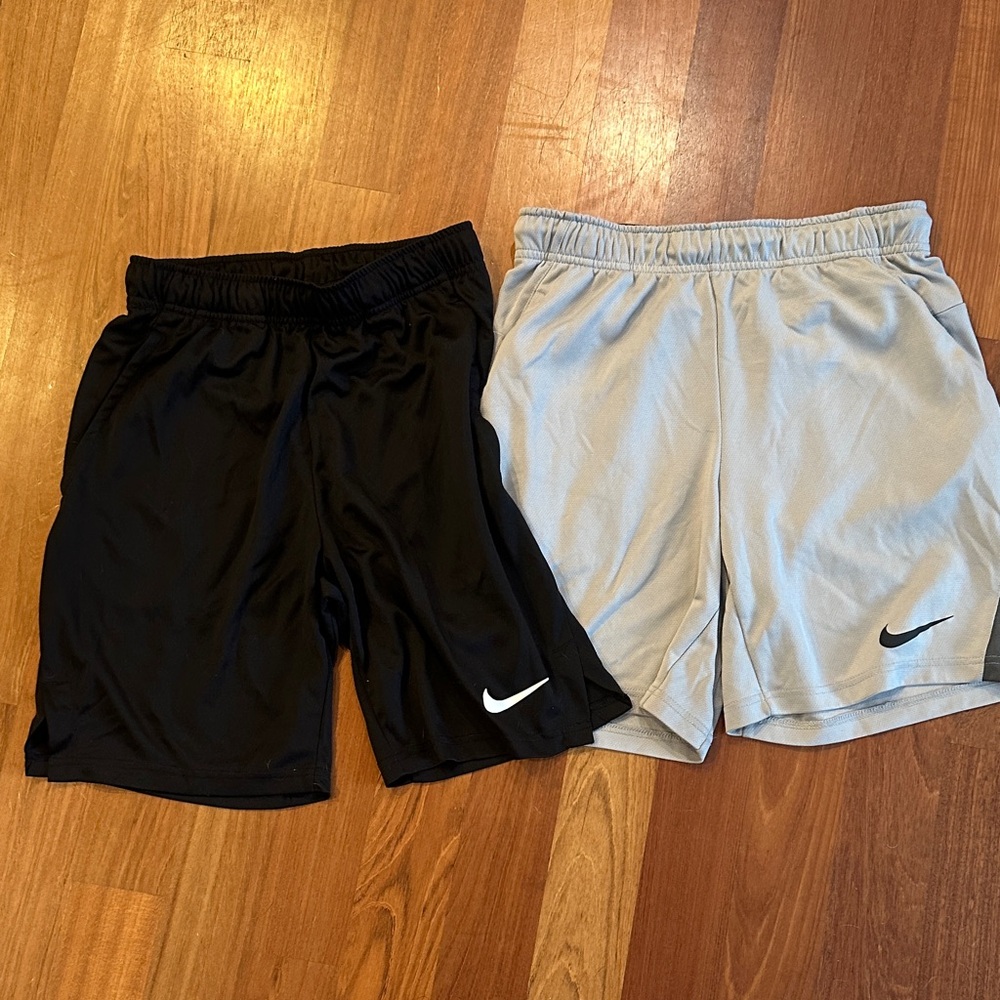 Nike Black and Light Gray Shorts Duo
